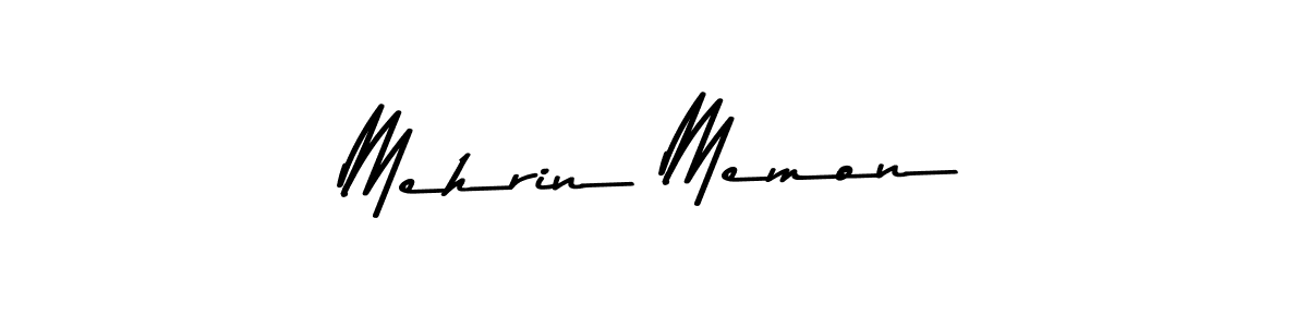 Use a signature maker to create a handwritten signature online. With this signature software, you can design (Asem Kandis PERSONAL USE) your own signature for name Mehrin Memon. Mehrin Memon signature style 9 images and pictures png