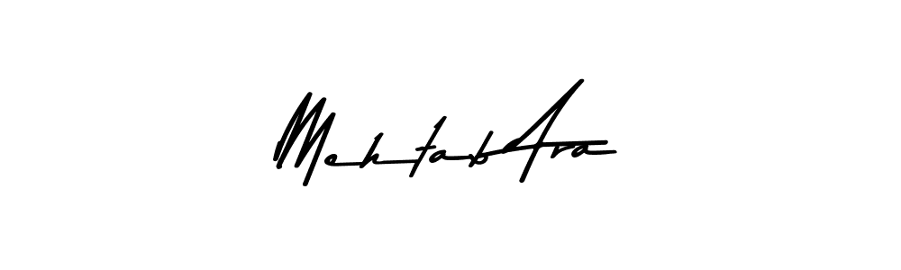 Create a beautiful signature design for name Mehtab Ara. With this signature (Asem Kandis PERSONAL USE) fonts, you can make a handwritten signature for free. Mehtab Ara signature style 9 images and pictures png