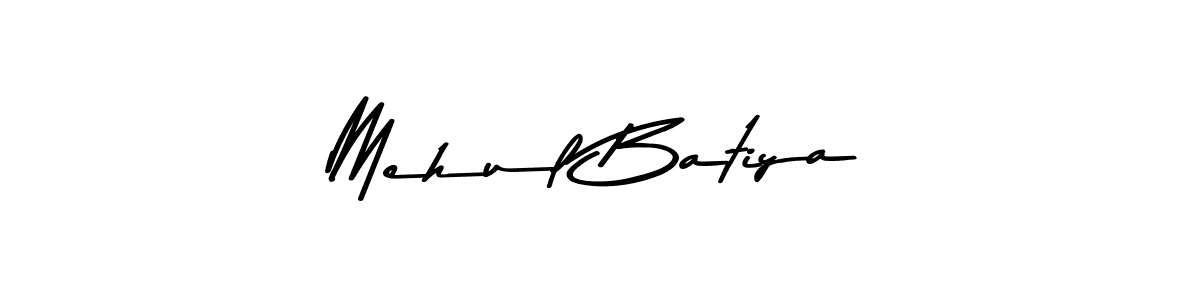 Use a signature maker to create a handwritten signature online. With this signature software, you can design (Asem Kandis PERSONAL USE) your own signature for name Mehul Batiya. Mehul Batiya signature style 9 images and pictures png