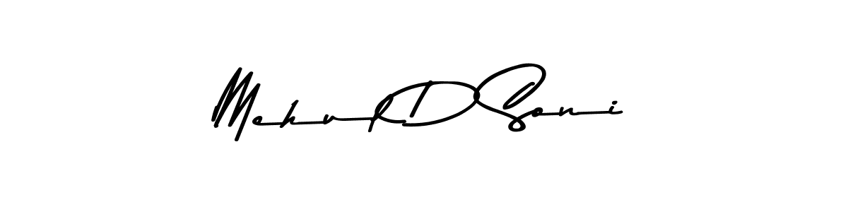How to make Mehul D Soni signature? Asem Kandis PERSONAL USE is a professional autograph style. Create handwritten signature for Mehul D Soni name. Mehul D Soni signature style 9 images and pictures png