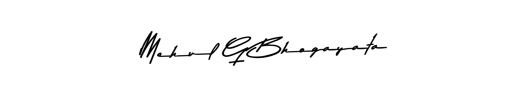 This is the best signature style for the Mehul G Bhogayata name. Also you like these signature font (Asem Kandis PERSONAL USE). Mix name signature. Mehul G Bhogayata signature style 9 images and pictures png