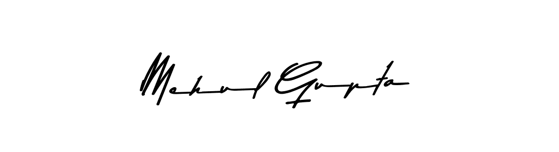 Make a beautiful signature design for name Mehul Gupta. With this signature (Asem Kandis PERSONAL USE) style, you can create a handwritten signature for free. Mehul Gupta signature style 9 images and pictures png