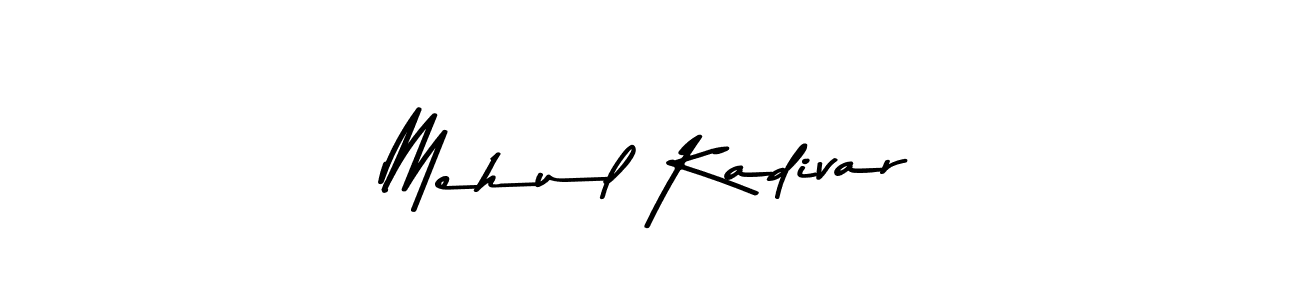 Make a beautiful signature design for name Mehul Kadivar. Use this online signature maker to create a handwritten signature for free. Mehul Kadivar signature style 9 images and pictures png