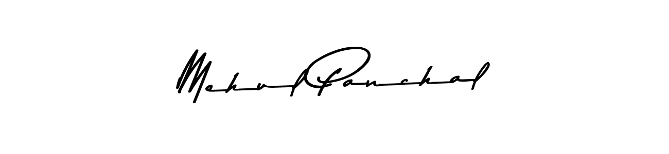 Mehul Panchal stylish signature style. Best Handwritten Sign (Asem Kandis PERSONAL USE) for my name. Handwritten Signature Collection Ideas for my name Mehul Panchal. Mehul Panchal signature style 9 images and pictures png