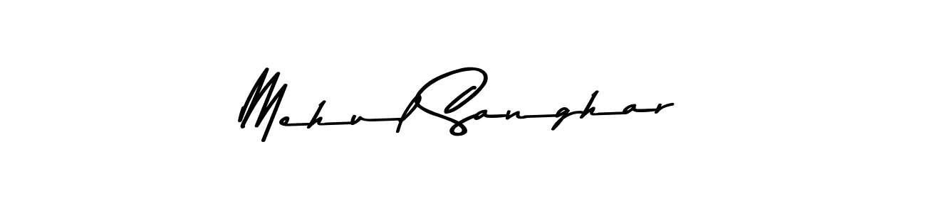 Design your own signature with our free online signature maker. With this signature software, you can create a handwritten (Asem Kandis PERSONAL USE) signature for name Mehul Sanghar. Mehul Sanghar signature style 9 images and pictures png