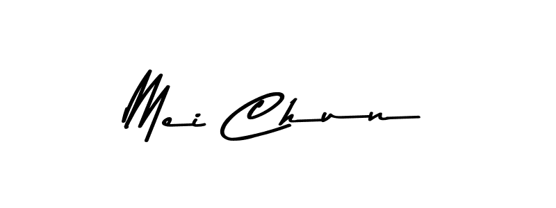 Make a beautiful signature design for name Mei Chun. With this signature (Asem Kandis PERSONAL USE) style, you can create a handwritten signature for free. Mei Chun signature style 9 images and pictures png