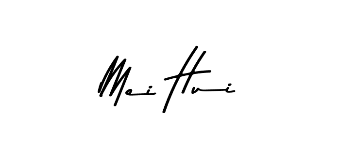 How to make Mei Hui name signature. Use Asem Kandis PERSONAL USE style for creating short signs online. This is the latest handwritten sign. Mei Hui signature style 9 images and pictures png