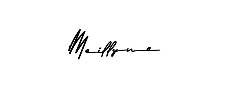 How to make Meillyne name signature. Use Asem Kandis PERSONAL USE style for creating short signs online. This is the latest handwritten sign. Meillyne signature style 9 images and pictures png
