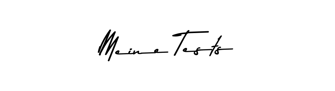 How to make Meine Tests name signature. Use Asem Kandis PERSONAL USE style for creating short signs online. This is the latest handwritten sign. Meine Tests signature style 9 images and pictures png