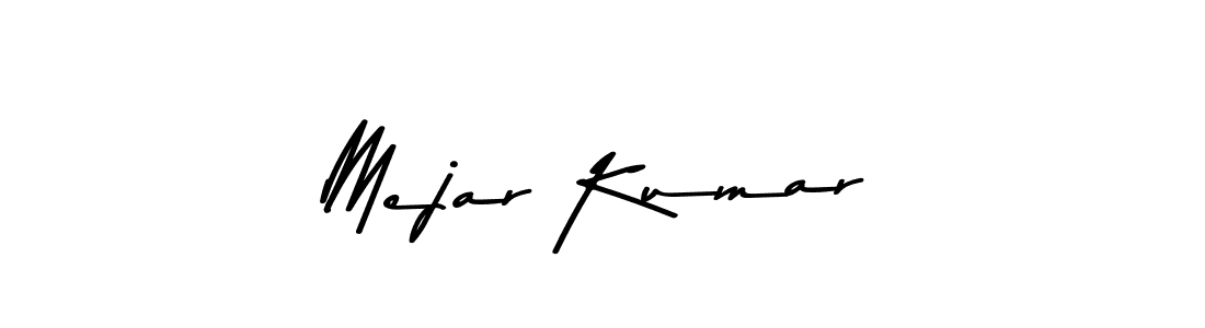 The best way (Asem Kandis PERSONAL USE) to make a short signature is to pick only two or three words in your name. The name Mejar Kumar include a total of six letters. For converting this name. Mejar Kumar signature style 9 images and pictures png