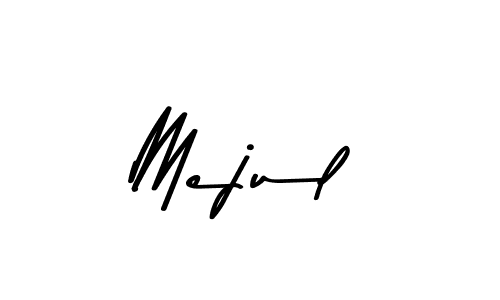 Design your own signature with our free online signature maker. With this signature software, you can create a handwritten (Asem Kandis PERSONAL USE) signature for name Mejul. Mejul signature style 9 images and pictures png