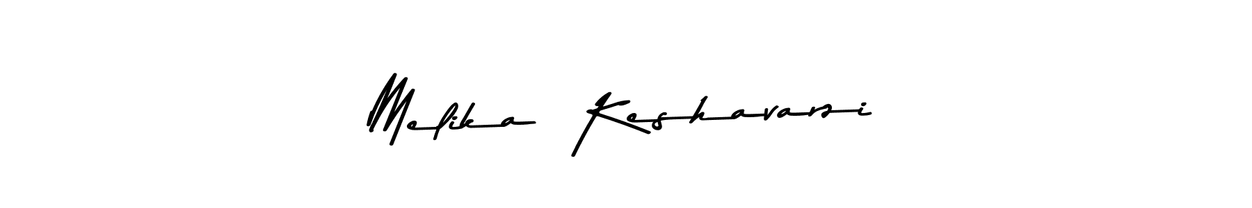 Use a signature maker to create a handwritten signature online. With this signature software, you can design (Asem Kandis PERSONAL USE) your own signature for name Melika  Keshavarzi. Melika  Keshavarzi signature style 9 images and pictures png