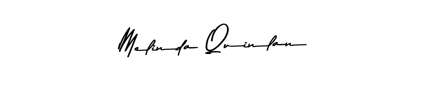 How to make Melinda Quinlan name signature. Use Asem Kandis PERSONAL USE style for creating short signs online. This is the latest handwritten sign. Melinda Quinlan signature style 9 images and pictures png