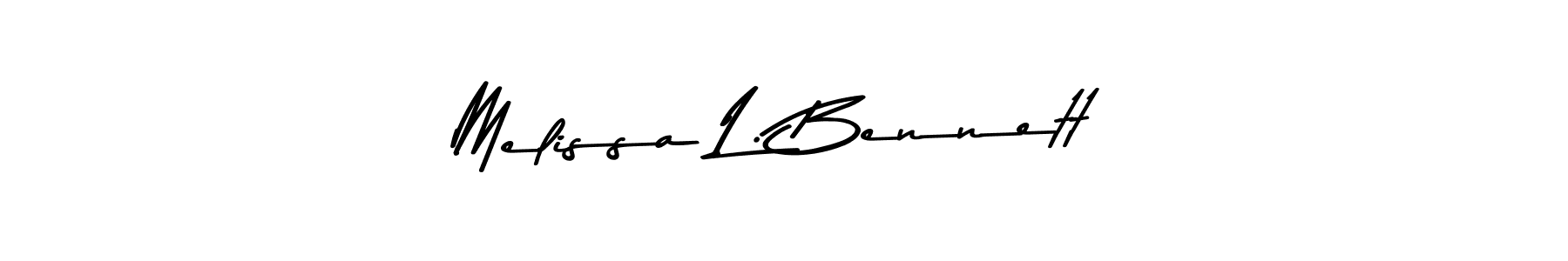 Asem Kandis PERSONAL USE is a professional signature style that is perfect for those who want to add a touch of class to their signature. It is also a great choice for those who want to make their signature more unique. Get Melissa L. Bennett name to fancy signature for free. Melissa L. Bennett signature style 9 images and pictures png