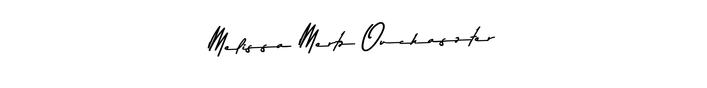 This is the best signature style for the Melissa Mertz Ouchaszter name. Also you like these signature font (Asem Kandis PERSONAL USE). Mix name signature. Melissa Mertz Ouchaszter signature style 9 images and pictures png