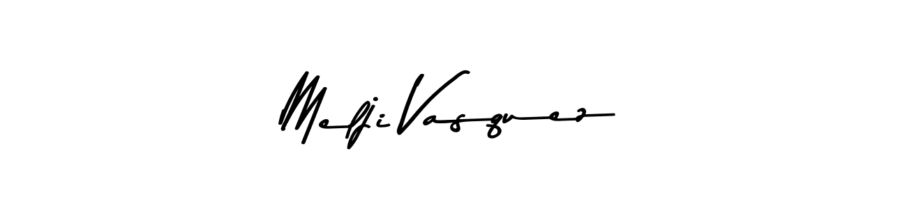 Use a signature maker to create a handwritten signature online. With this signature software, you can design (Asem Kandis PERSONAL USE) your own signature for name Melji Vasquez. Melji Vasquez signature style 9 images and pictures png