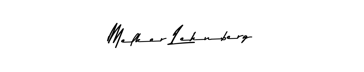 Create a beautiful signature design for name Melker Lehnberg. With this signature (Asem Kandis PERSONAL USE) fonts, you can make a handwritten signature for free. Melker Lehnberg signature style 9 images and pictures png
