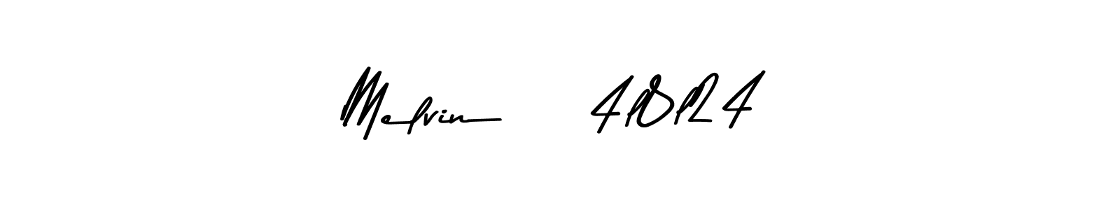 Also You can easily find your signature by using the search form. We will create Melvin    4l8l24 name handwritten signature images for you free of cost using Asem Kandis PERSONAL USE sign style. Melvin    4l8l24 signature style 9 images and pictures png