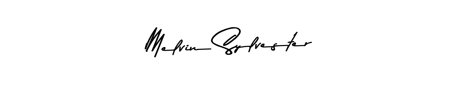 Use a signature maker to create a handwritten signature online. With this signature software, you can design (Asem Kandis PERSONAL USE) your own signature for name Melvin Sylvester. Melvin Sylvester signature style 9 images and pictures png