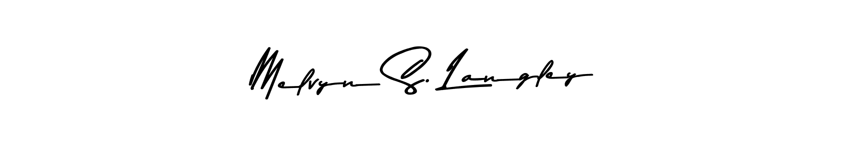 Asem Kandis PERSONAL USE is a professional signature style that is perfect for those who want to add a touch of class to their signature. It is also a great choice for those who want to make their signature more unique. Get Melvyn S. Langley name to fancy signature for free. Melvyn S. Langley signature style 9 images and pictures png