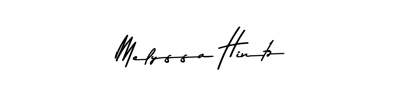 Create a beautiful signature design for name Melyssa Hintz. With this signature (Asem Kandis PERSONAL USE) fonts, you can make a handwritten signature for free. Melyssa Hintz signature style 9 images and pictures png