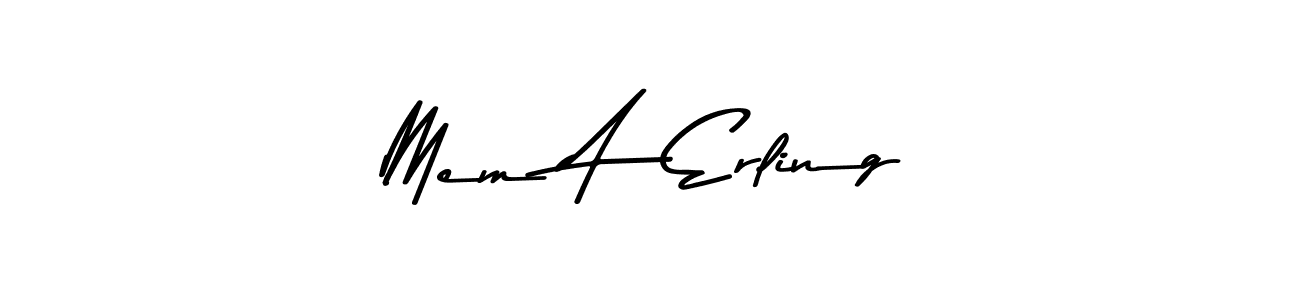 How to make Mem A  Erling signature? Asem Kandis PERSONAL USE is a professional autograph style. Create handwritten signature for Mem A  Erling name. Mem A  Erling signature style 9 images and pictures png