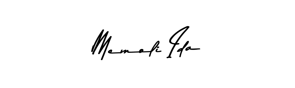 Create a beautiful signature design for name Memoli Ida. With this signature (Asem Kandis PERSONAL USE) fonts, you can make a handwritten signature for free. Memoli Ida signature style 9 images and pictures png