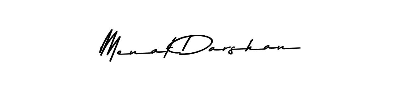 Design your own signature with our free online signature maker. With this signature software, you can create a handwritten (Asem Kandis PERSONAL USE) signature for name Menat Darshan. Menat Darshan signature style 9 images and pictures png