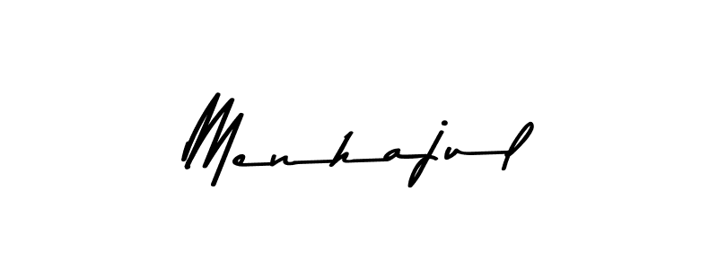 Make a beautiful signature design for name Menhajul. Use this online signature maker to create a handwritten signature for free. Menhajul signature style 9 images and pictures png