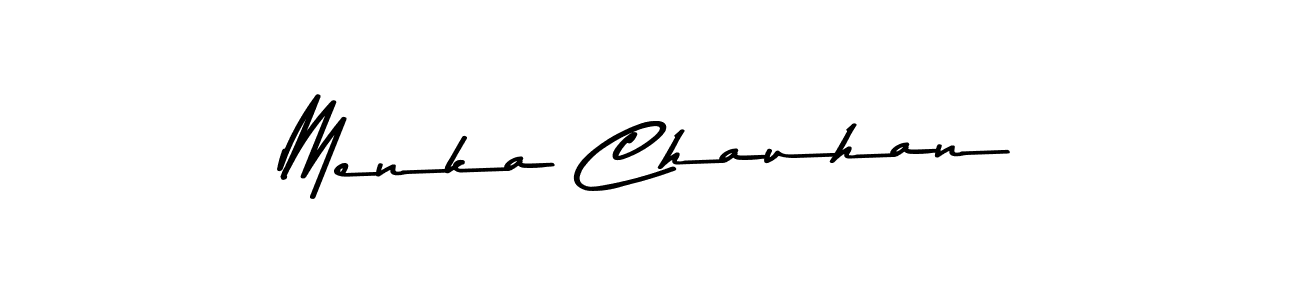 Make a beautiful signature design for name Menka Chauhan. With this signature (Asem Kandis PERSONAL USE) style, you can create a handwritten signature for free. Menka Chauhan signature style 9 images and pictures png