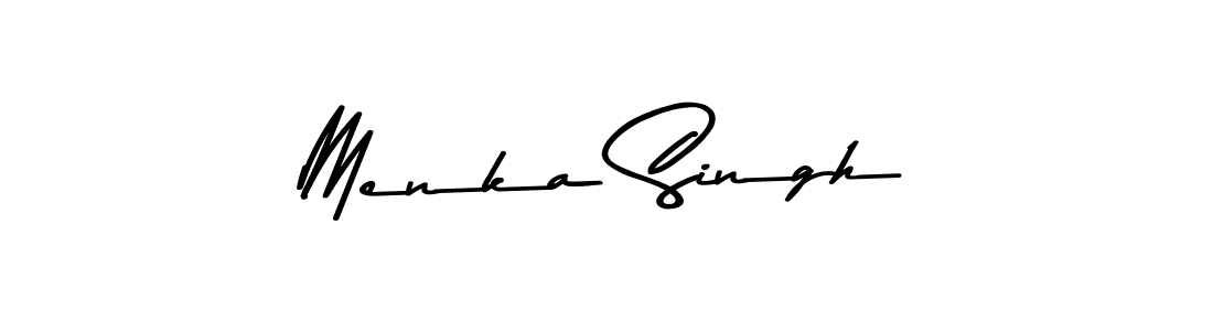 Also You can easily find your signature by using the search form. We will create Menka Singh name handwritten signature images for you free of cost using Asem Kandis PERSONAL USE sign style. Menka Singh signature style 9 images and pictures png
