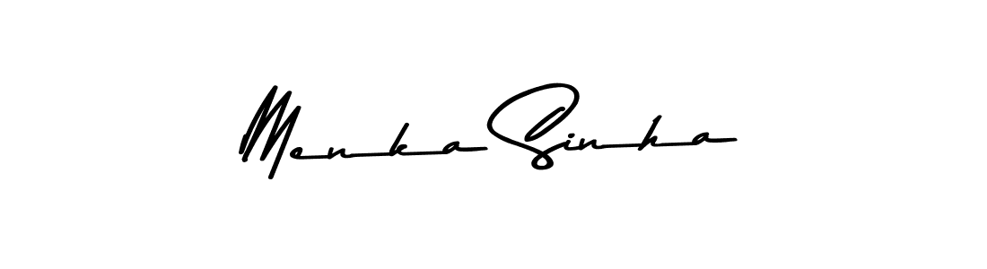 Make a beautiful signature design for name Menka Sinha. Use this online signature maker to create a handwritten signature for free. Menka Sinha signature style 9 images and pictures png