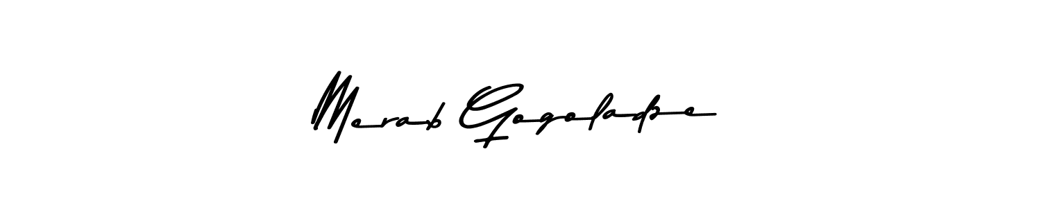 Also we have Merab Gogoladze name is the best signature style. Create professional handwritten signature collection using Asem Kandis PERSONAL USE autograph style. Merab Gogoladze signature style 9 images and pictures png