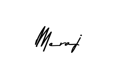 Make a beautiful signature design for name Meraj. Use this online signature maker to create a handwritten signature for free. Meraj signature style 9 images and pictures png