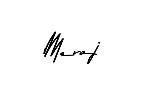 Make a beautiful signature design for name Meraj. Use this online signature maker to create a handwritten signature for free. Meraj signature style 9 images and pictures png