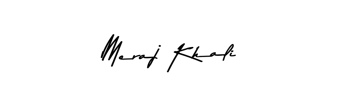 Meraj Khali stylish signature style. Best Handwritten Sign (Asem Kandis PERSONAL USE) for my name. Handwritten Signature Collection Ideas for my name Meraj Khali. Meraj Khali signature style 9 images and pictures png