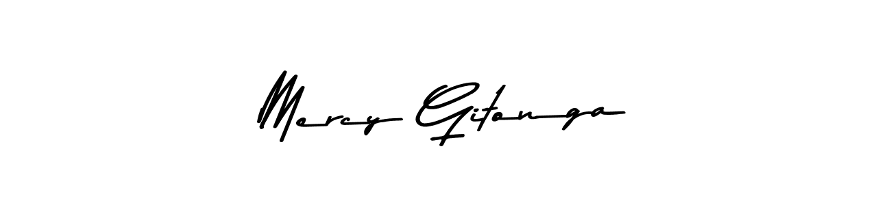 Design your own signature with our free online signature maker. With this signature software, you can create a handwritten (Asem Kandis PERSONAL USE) signature for name Mercy Gitonga. Mercy Gitonga signature style 9 images and pictures png