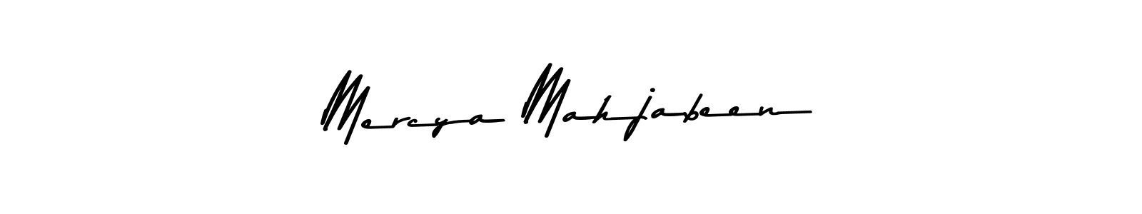 Make a beautiful signature design for name Mercya Mahjabeen. With this signature (Asem Kandis PERSONAL USE) style, you can create a handwritten signature for free. Mercya Mahjabeen signature style 9 images and pictures png