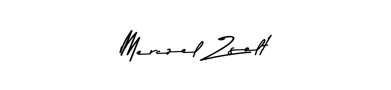 Design your own signature with our free online signature maker. With this signature software, you can create a handwritten (Asem Kandis PERSONAL USE) signature for name Merczel Zsolt. Merczel Zsolt signature style 9 images and pictures png