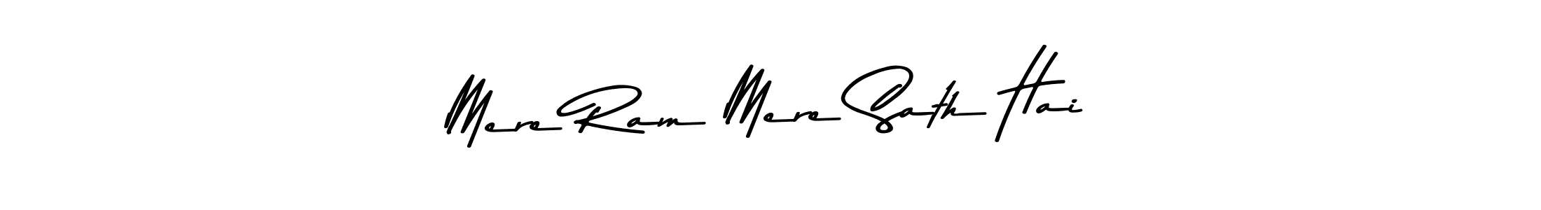 The best way (Asem Kandis PERSONAL USE) to make a short signature is to pick only two or three words in your name. The name Mere Ram Mere Sath Hai include a total of six letters. For converting this name. Mere Ram Mere Sath Hai signature style 9 images and pictures png