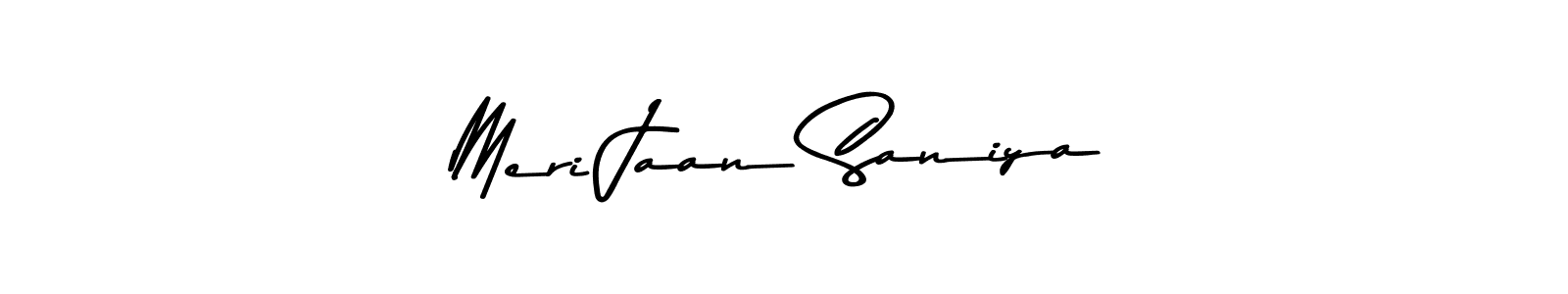 Also You can easily find your signature by using the search form. We will create Meri Jaan Saniya name handwritten signature images for you free of cost using Asem Kandis PERSONAL USE sign style. Meri Jaan Saniya signature style 9 images and pictures png