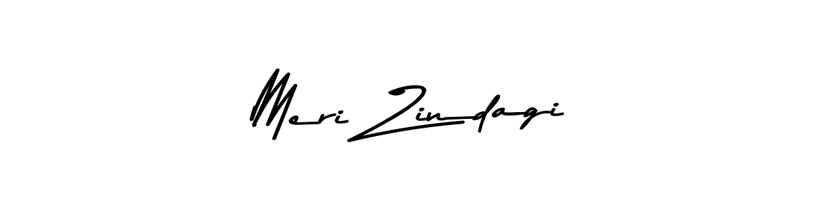 Design your own signature with our free online signature maker. With this signature software, you can create a handwritten (Asem Kandis PERSONAL USE) signature for name Meri Zindagi. Meri Zindagi signature style 9 images and pictures png