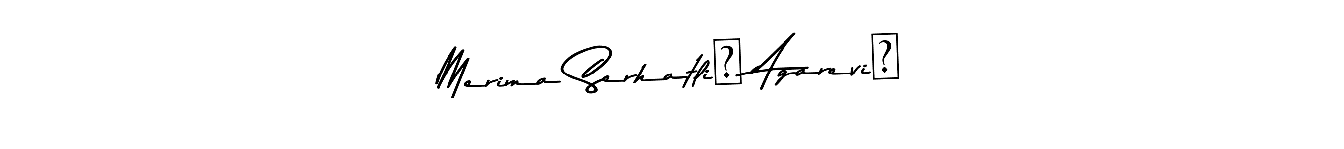 Use a signature maker to create a handwritten signature online. With this signature software, you can design (Asem Kandis PERSONAL USE) your own signature for name Merima Serhatlić Agarević. Merima Serhatlić Agarević signature style 9 images and pictures png