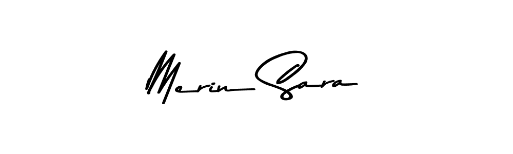 Make a beautiful signature design for name Merin Sara. With this signature (Asem Kandis PERSONAL USE) style, you can create a handwritten signature for free. Merin Sara signature style 9 images and pictures png