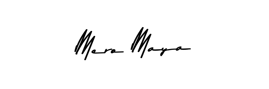 Use a signature maker to create a handwritten signature online. With this signature software, you can design (Asem Kandis PERSONAL USE) your own signature for name Mero Maya. Mero Maya signature style 9 images and pictures png