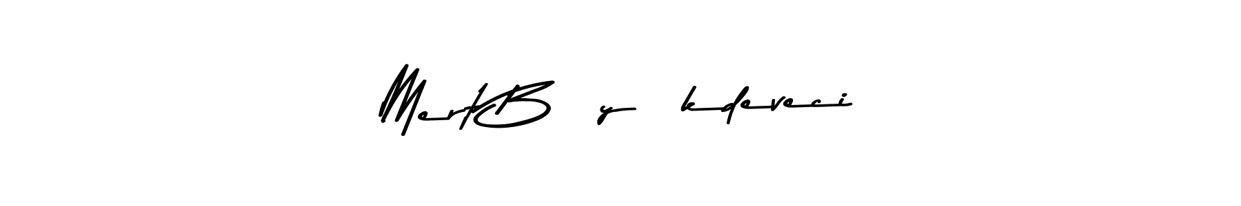 Create a beautiful signature design for name Mert Büyükdeveci. With this signature (Asem Kandis PERSONAL USE) fonts, you can make a handwritten signature for free. Mert Büyükdeveci signature style 9 images and pictures png