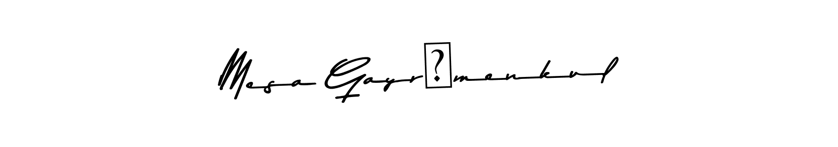 Create a beautiful signature design for name Mesa Gayrşmenkul. With this signature (Asem Kandis PERSONAL USE) fonts, you can make a handwritten signature for free. Mesa Gayrşmenkul signature style 9 images and pictures png