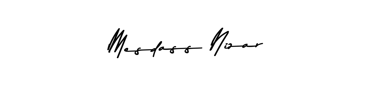 How to make Mesdass Nizar signature? Asem Kandis PERSONAL USE is a professional autograph style. Create handwritten signature for Mesdass Nizar name. Mesdass Nizar signature style 9 images and pictures png