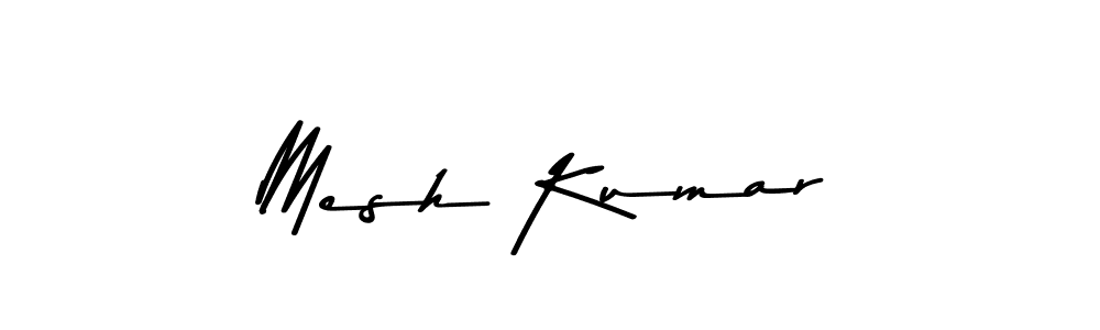 The best way (Asem Kandis PERSONAL USE) to make a short signature is to pick only two or three words in your name. The name Mesh Kumar include a total of six letters. For converting this name. Mesh Kumar signature style 9 images and pictures png