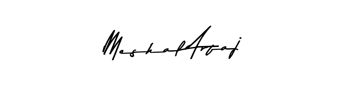 Design your own signature with our free online signature maker. With this signature software, you can create a handwritten (Asem Kandis PERSONAL USE) signature for name Meshal Arfaj. Meshal Arfaj signature style 9 images and pictures png